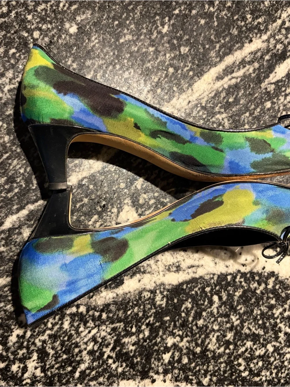 kate spade Blue and Green Pointed Toe heels